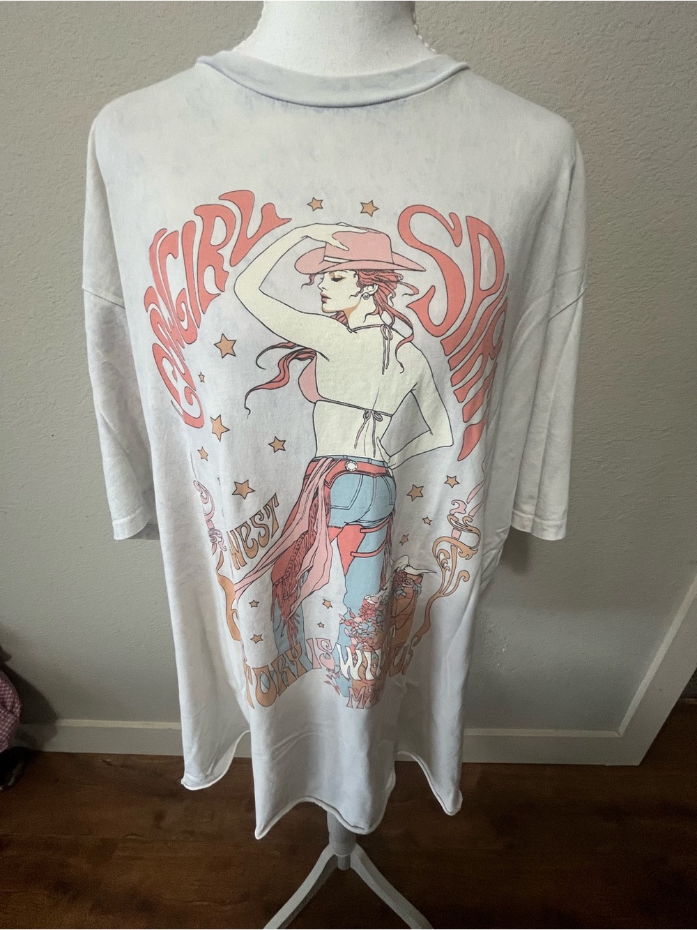 Graphic Cowgirl Spirit Wild West Graphic Tee Shirt